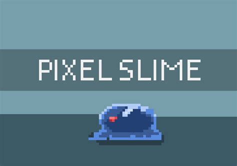 pixel art slime|pixel slime animation.